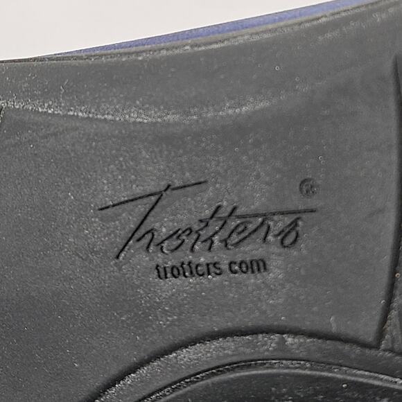 Trotters Women's Darcey Blue Leather Ballet Flats - Size 8M - Picture 8 of 12